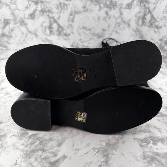 Stuart Weitzman Womens Lowland Over The Knee Boot Size 9 Black Stretch Suede - Picture 6 of 7